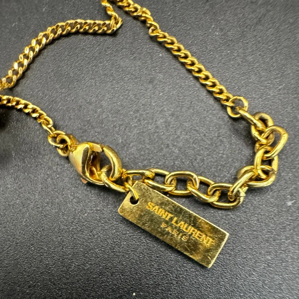 LOT 1080 18K gold plated YSL bracelet